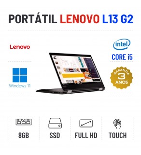 LENOVO L13 YOGA G2 | 13.3" TOUCH FULLHD | I5-1135G7 | 8GB RAM | 240GB SSD