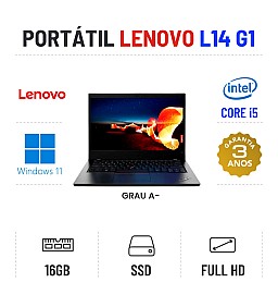 LENOVO THINKPAD L14 G1 | 14'' FULLHD | i5-10310U | 16GB RAM | 240GB SSD