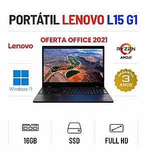 LENOVO THINKPAD L15 G1 | 15.6'' FULLHD | RYZEN 5 PRO 4650U | 16GB RAM | 240GB SSD OFERTA OFFICE 2021