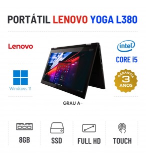 LENOVO YOGA L380 | 13.3" TOUCH FULLHD | I5-8350U | 8GB RAM | 240GB SSD