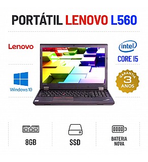 LENOVO THINKPAD L560 15.6" i5-6300u 8GB RAM 240GB SSD BATERIA NOVA