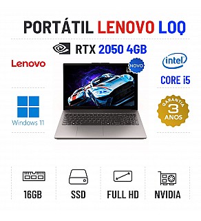 LENOVO LOQ 15 | 15.6'' FULLHD 144HZ | i5-12450HX | 16GB RAM | 480GB SSD | RTX 2050 4GB