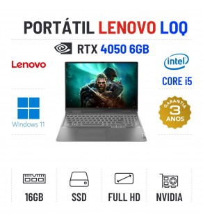 LENOVO LOQ 15 | 15.6'' FULLHD | i5-12450H | 16GB RAM | 480GB SSD | RTX 4050 6GB