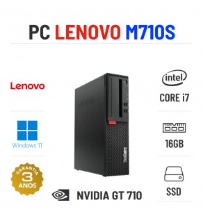LENOVO THINKCENTRE M710S SFF | i7-7700 | 16GB RAM | 480GB SSD | GT710 OFERTA OFFICE 2021