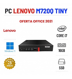 LENOVO THINKCENTRE M720Q MINI/TINY | i7-8700 | 16GB RAM | 240GB SSD OFERTA OFFICE 2021