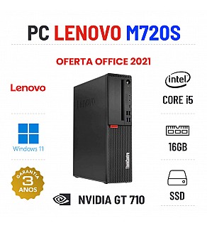 LENOVO THINKCENTRE M720S SFF | i5-8500 | 16GB RAM | 240GB SSD | NVIDIA GT710 OFERTA OFFICE 2021