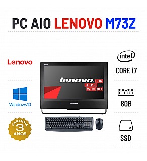 LENOVO AIO M73Z 20" ALL IN ONE I7-4790S 8GB RAM 240GB SSD