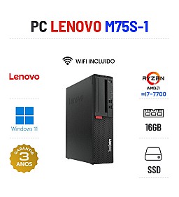 LENOVO THINKCENTRE M75S-1 SFF | RYZEN 5 PRO = i7-7700 | 16GB RAM | 240GB SSD
