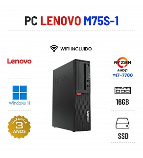 LENOVO THINKCENTRE M75S-1 SFF | RYZEN 5 PRO = i7-7700 | 16GB RAM | 240GB SSD