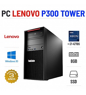 LENOVO THINKSTATION P300 TOWER | XEON=i7-4770S | 8GB RAM | 240GB SSD