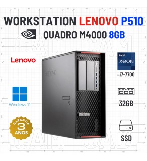 WORKSTATION LENOVO P510 | XEON=i7-7700 | 32GB RAM | 960GB SSD | QUADRO M4000 8GB