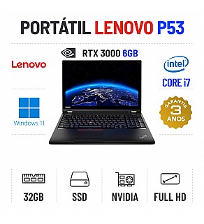 LENOVO P53 | 15.6" FULLHD | i7-9850H | 32GB RAM | 1TB SSD | RTX3000 6GB
