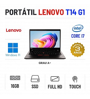 LENOVO THINKPAD T14 G1 | 14" TOUCH FULLHD | i7-10610U | 16GB RAM | 480GB SSD