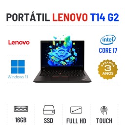 LENOVO THINKPAD T14 G2 | 14" TOUCH FULLHD | i7-1185G7 | 16GB RAM | 240GB SSD