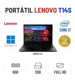 LENOVO THINKPAD T14S | 14" FULLHD | i7-10610U | 8GB RAM | 240GB SSD OFERTA DE MALA