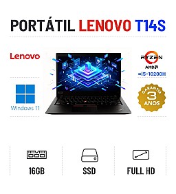 LENOVO THINKPAD T14S | 14" FULLHD | RYZEN 5 PRO 4650U=i5-10200H | 16GB RAM | 240GB SSD 