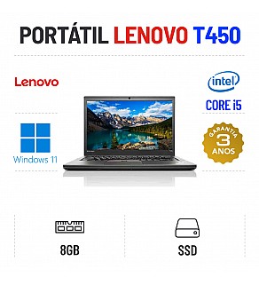 LENOVO THINKPAD T450 | 14.1" | I5-5200u | 8GB RAM | 240GB SSD