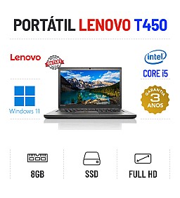 LENOVO THINKPAD T450 | 14.1" FULLHD | I5-5300u | 8GB RAM | 240GB SSD