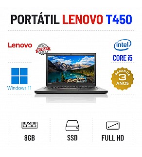 LENOVO THINKPAD T450 | 14.1" FULLHD | I5-5300u | 8GB RAM | 240GB SSD