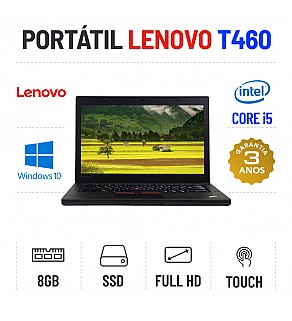 LENOVO THINKPAD T460 14.1" TOUCH FULLHD i5-6300u 8GB RAM 240GB SSD