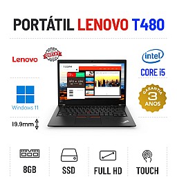 LENOVO THINKPAD T480 | 14.1'' TOUCH FULLHD | i5-8350u | 8GB RAM | 240GB SSD