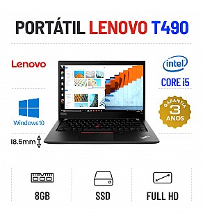 LENOVO FINO THINKPAD T490 |  14.1'' FULLHD | i5-8265u | 8GB RAM | 240GB SSD