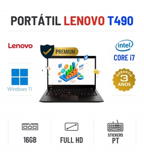 LENOVO THINKPAD T490 | 14.1'' FULLHD | I7-8665U | 16GB RAM | 240GB SSD