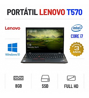 LENOVO THINKPAD T570 | 15.6" FULLHD | i7-7500U | 8GB RAM | 240GB SSD