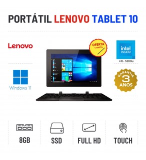 LENOVO TABLET 10 | 10'' FHD | N4100=i5-5200u | 8GB RAM | SSD