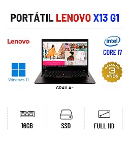 LENOVO THINKPAD X13 G1 | 13.3" FULLHD | I7-10510U | 16GB RAM | 480GB SSD