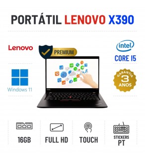 LENOVO THINKPAD X390 | 13.3" TOUCH FULLHD | I5-8365U | 16GB RAM | 480GB SSD