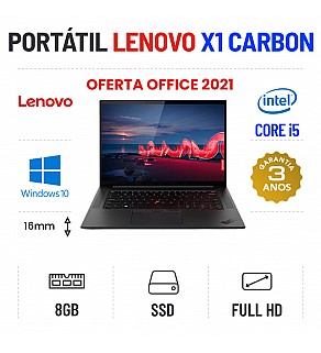 LENOVO X1 CARBON G5 | 14" FULLHD | i5-6300u | 8GB RAM | 240GB SSD OFERTA OFFICE 2021
