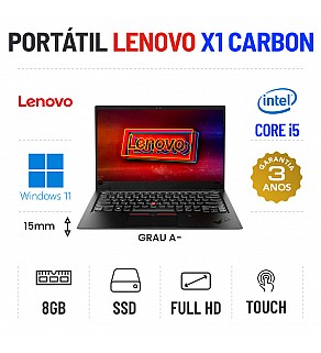 LENOVO X1 CARBON G6 | 14" TOUCH FULLHD | i5-8350u | 8GB RAM | 240GB SSD