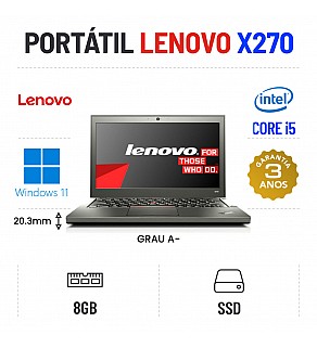 LENOVO FINO X270 | 12.5" | i5-6200u | 8GB RAM | 240GB SSD