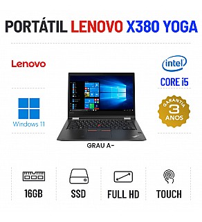 LENOVO YOGA X380 | 13.3" TOUCH FULLHD | I5-8350U | 16GB RAM | 240GB SSD