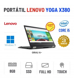 LENOVO YOGA X380 | 13.3" TOUCH FULLHD | I5-8250U | 8GB RAM | 240GB SSD OFERTA MALA