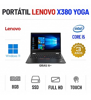 LENOVO YOGA X380 | 13.3" TOUCH FULLHD | I5-8265U | 8GB RAM | 480GB SSD