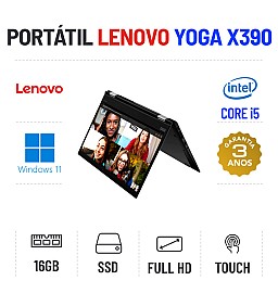 LENOVO YOGA X390 | 13.3" TOUCH FULLHD | I5-8365U | 16GB RAM | 480GB SSD