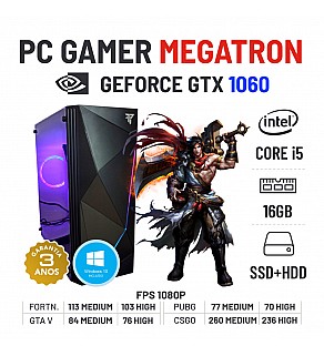 PC GAMER MEGATRON | GTX1060-3GB | i5-4460 | 16GB RAM | 240GB SSD