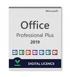 MICROSOFT OFFICE 2019 PROFESSIONAL PLUS RETAIL DIGITAL KEY