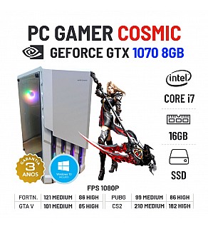 PC GAMER COSMIC | GTX1070-8GB | i7-4770 | 16GB RAM | 480GB SSD