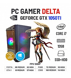 PC GAMER DELTA GTX1050TI i7-4790S 12GB RAM SSD+HDD