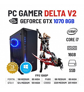 PC GAMER DELTA V2 | GTX1070-8GB | i7-4770 | 16GB RAM | 480GB SSD