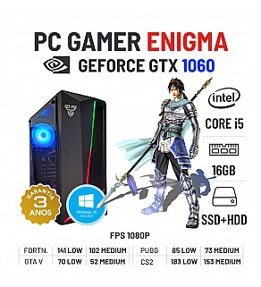 PC GAMER ENIGMA | GTX1060 | i5-6500 |16GB RAM | SSD+HDD