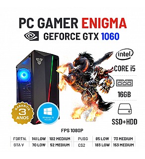 PC GAMER ENIGMA | GTX1060 | i5-6500 |16GB RAM | SSD+HDD