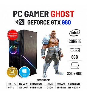 PC GAMER GHOST GTX960 i5-4570 8GB RAM SSD+HDD