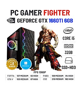 PC GAMER FIGHTER | GTX1660TI-6GB | I5-10400F | 32GB RAM | SSD+HDD