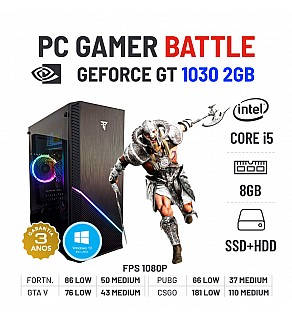 PC GAMER BATTLE GT1030-2GB i5-4590 8GB RAM SSD+HDD