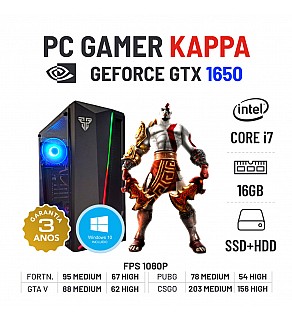 PC GAMER KAPPA GTX1650 i7-4770S 16GB RAM SSD+HDD