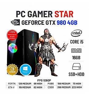 PC GAMER STAR GTX980-4GB i5-6500 16GB RAM SSD+HDD